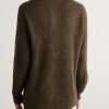 Ribbed Alpaca-Blend Sweater - BK Ribbed Alpaca-Blend Sweater - BK