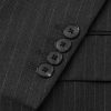 Pinstriped Wool Suit Jacket - CU