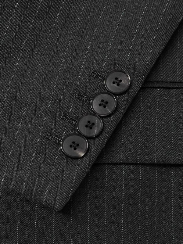 Pinstriped Wool Suit Jacket - CU