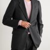 Pinstriped Wool Suit Jacket - FR