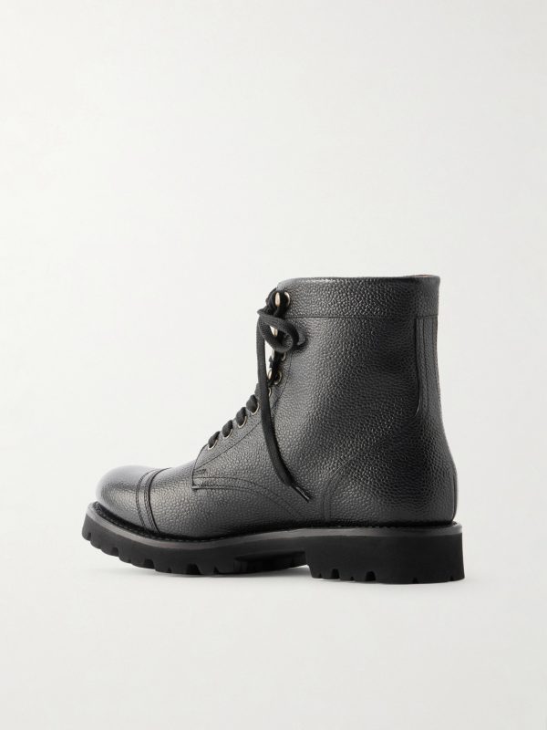 Bill Full-Grain Leather Lace-Up Boots - BK
