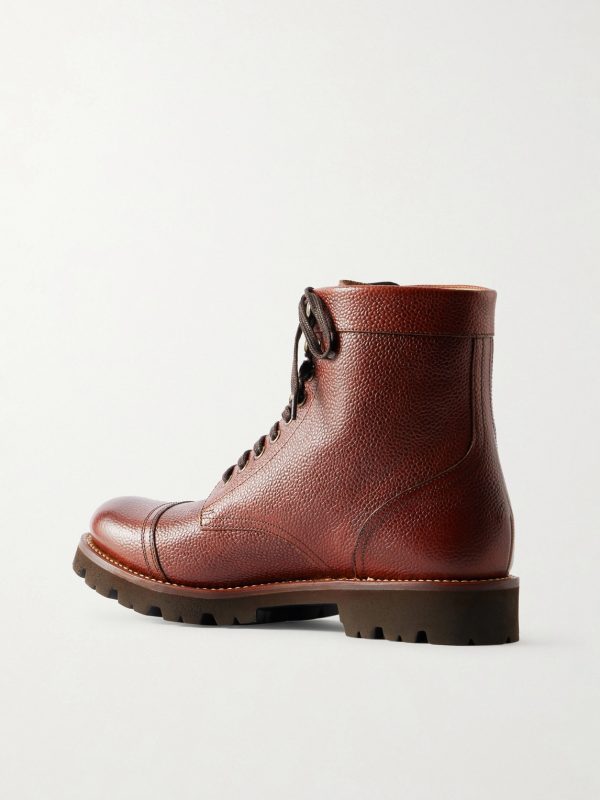 Bill Full-Grain Leather Lace-Up Boots - BK Bill Full-Grain Leather Lace-Up Boots - BK
