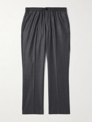 Tapered Cropped Brushed-Wool Suit Trousers