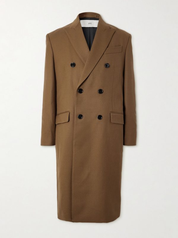 Double-Breasted Wool-Gabardine Coat Double-Breasted Wool-Gabardine Coat