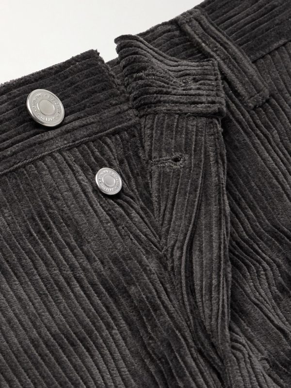 Wide-Leg Cotton-Corduroy Trousers - E1