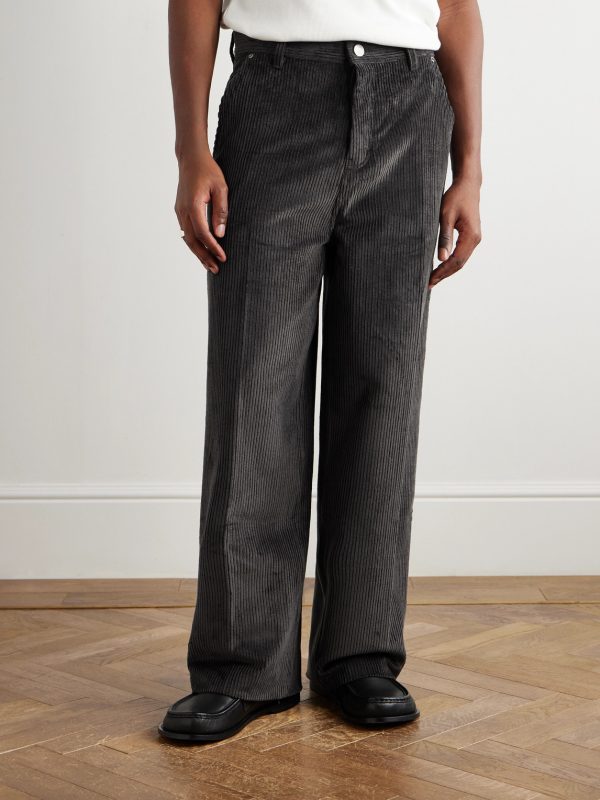 Wide-Leg Cotton-Corduroy Trousers - FR