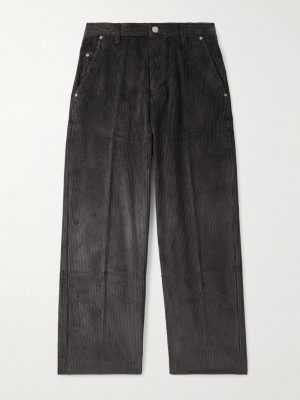 Wide-Leg Cotton-Corduroy Trousers