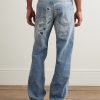 Straight-Leg Distressed Jeans - BK Straight-Leg Distressed Jeans - BK