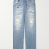 Straight-Leg Distressed Jeans Straight-Leg Distressed Jeans