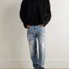 Straight-Leg Distressed Jeans - OU Straight-Leg Distressed Jeans - OU