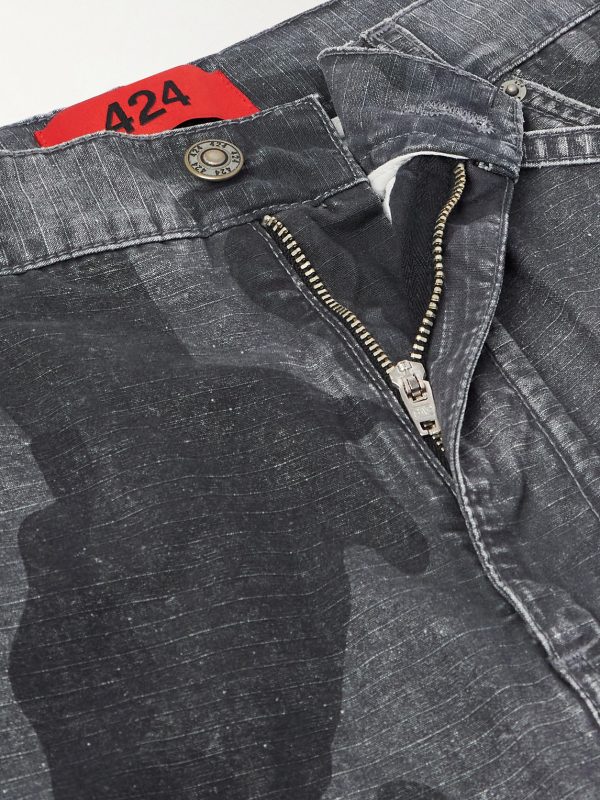 Straight-Leg Camouflage-Print Cotton-Ripstop Trousers - E1 Straight-Leg Camouflage-Print Cotton-Ripstop Trousers - E1