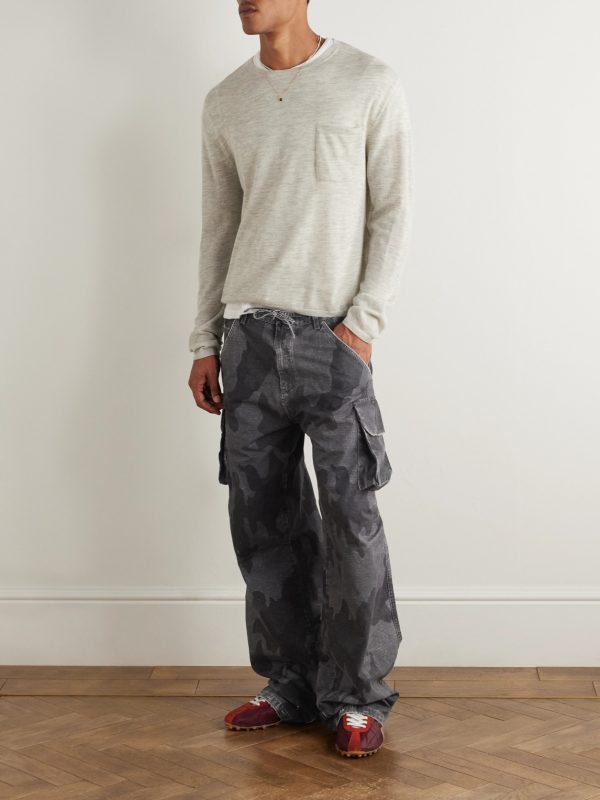 Straight-Leg Camouflage-Print Cotton-Ripstop Trousers - OU Straight-Leg Camouflage-Print Cotton-Ripstop Trousers - OU