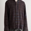 Embroidered Checked Cotton-Blend Flannel - FR Embroidered Checked Cotton-Blend Flannel - FR