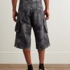Straight-Leg Camouflage-Print Cotton-Ripstop Shorts - BK Straight-Leg Camouflage-Print Cotton-Ripstop Shorts - BK