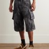 Straight-Leg Camouflage-Print Cotton-Ripstop Shorts - FR Straight-Leg Camouflage-Print Cotton-Ripstop Shorts - FR