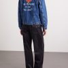 Fleece-Lined Denim Jacket - BK Fleece-Lined Denim Jacket - BK