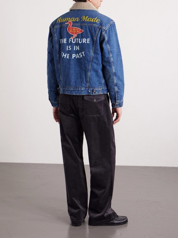 Fleece-Lined Denim Jacket - BK Fleece-Lined Denim Jacket - BK