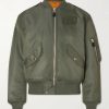 Logo-Appliquéd Padded Shell Bomber Jacket