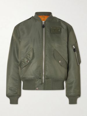 Logo-Appliquéd Padded Shell Bomber Jacket Logo-Appliquéd Padded Shell Bomber Jacket