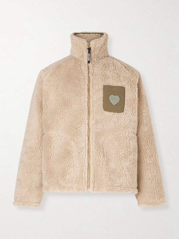 Shell-Trimmed Fleece Jacket