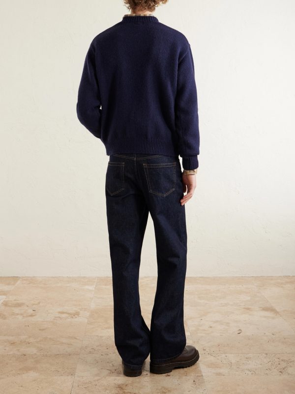 Logo-Intarsia Wool-Blend Sweater - BK