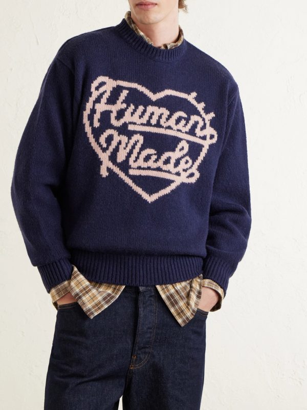 Logo-Intarsia Wool-Blend Sweater - FR