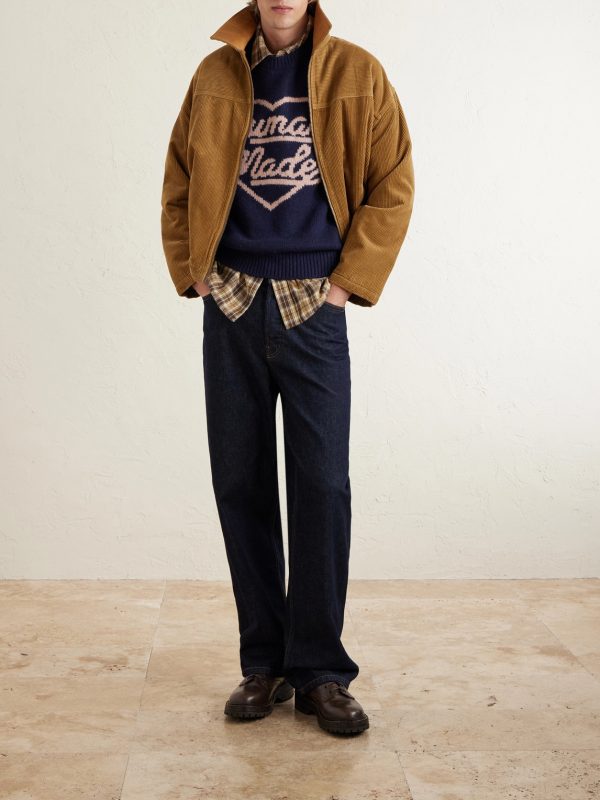 Logo-Intarsia Wool-Blend Sweater - OU