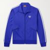 Logo-Embroidered Striped Tech-Jersey Track Jacket Logo-Embroidered Striped Tech-Jersey Track Jacket
