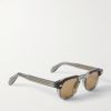Round-Frame Acetate and Silver-Tone Sunglasses - FR Round-Frame Acetate and Silver-Tone Sunglasses - FR