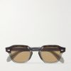 Round-Frame Acetate and Silver-Tone Sunglasses Round-Frame Acetate and Silver-Tone Sunglasses
