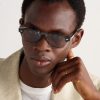Round-Frame Acetate and Silver-Tone Sunglasses - OU Round-Frame Acetate and Silver-Tone Sunglasses - OU