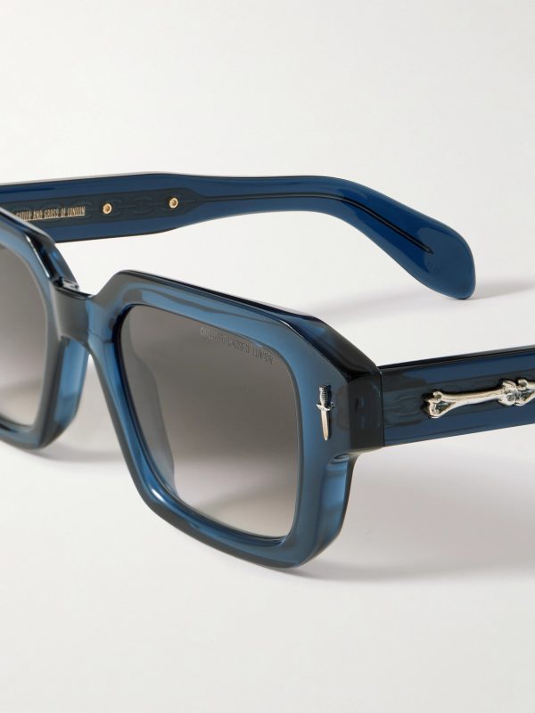 + The Great Frog Square-Frame Acetate and Silver-Tone Sunglasses - CU