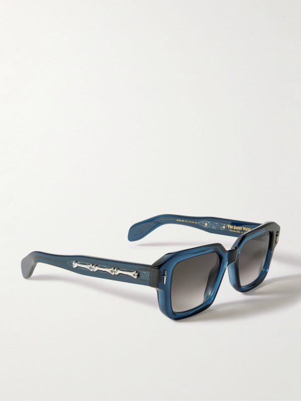 + The Great Frog Square-Frame Acetate and Silver-Tone Sunglasses - FR