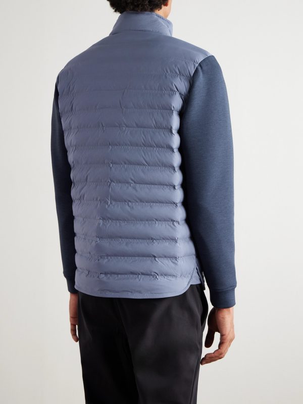 Winsome Hybrid Tech-Jersey and Quilted Shell Jacket - BK