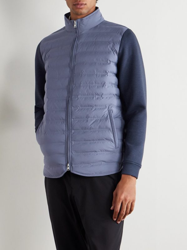 Winsome Hybrid Tech-Jersey and Quilted Shell Jacket - FR