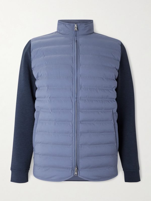 Winsome Hybrid Tech-Jersey and Quilted Shell Jacket