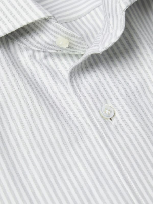 Excursionist Flex Slim-Fit Striped Cotton-Blend Shirt - CU