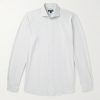 Excursionist Flex Slim-Fit Striped Cotton-Blend Shirt