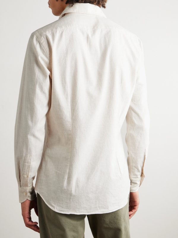 Glanshirt Slim-Fit Cotton-Twill Shirt - BK Glanshirt Slim-Fit Cotton-Twill Shirt - BK