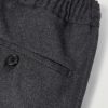 Tapered Pleated Virgin Wool-Flannel Drawstring Trousers - CU