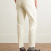 Slim-Fit Cotton-Blend Twill Trousers - BK Slim-Fit Cotton-Blend Twill Trousers - BK