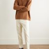Slim-Fit Cotton-Blend Twill Trousers - OU Slim-Fit Cotton-Blend Twill Trousers - OU
