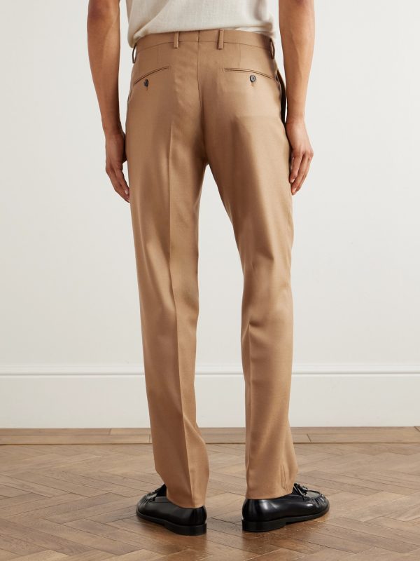 Slim-Fit Wool and Cashmere-Blend Twill Suit Trousers - BK Slim-Fit Wool and Cashmere-Blend Twill Suit Trousers - BK