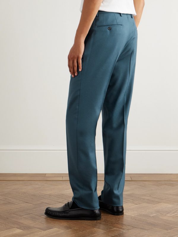 Slim-Fit Wool and Cashmere-Blend Twill Suit Trousers - BK Slim-Fit Wool and Cashmere-Blend Twill Suit Trousers - BK