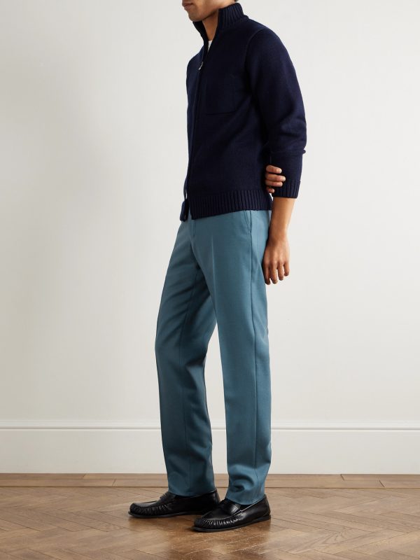 Slim-Fit Wool and Cashmere-Blend Twill Suit Trousers - OU Slim-Fit Wool and Cashmere-Blend Twill Suit Trousers - OU
