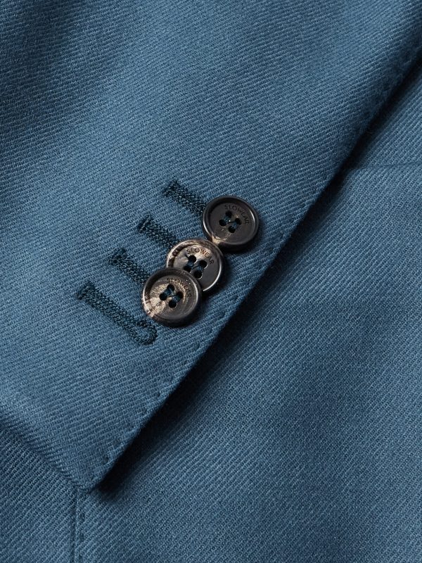 Slim-Fit Wool-Blend Flannel Blazer - CU Slim-Fit Wool-Blend Flannel Blazer - CU