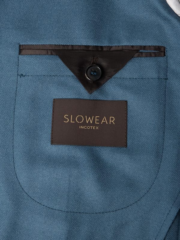 Slim-Fit Wool-Blend Flannel Blazer - E1 Slim-Fit Wool-Blend Flannel Blazer - E1