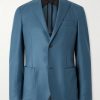 Slim-Fit Wool-Blend Flannel Blazer Slim-Fit Wool-Blend Flannel Blazer
