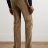 Straight-Leg Cotton-Blend Corduroy Trousers - BK