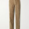Straight-Leg Cotton-Blend Corduroy Trousers